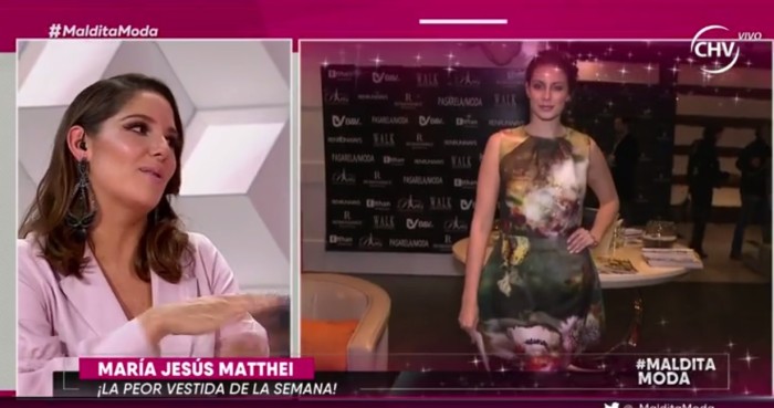 Ex Miss Chile María Jesús Matthei se convierte en la peor vestida en Maldita Moda