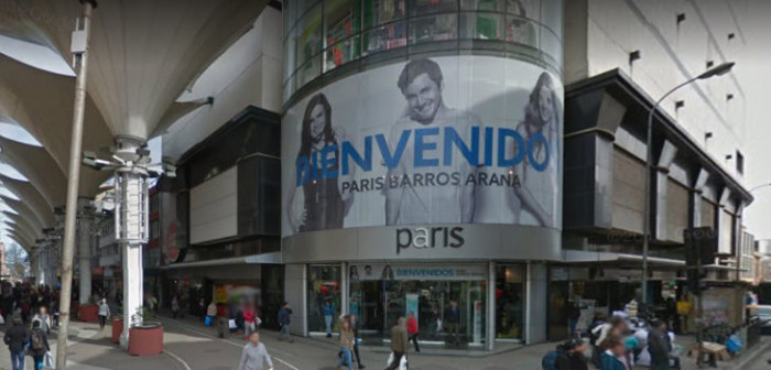 Asaltan tienda Paris del centro de Concepción usando el método del alunizaje