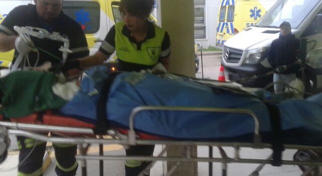 Explosión de un balón de gas deja a dos adultos y una menor lesionados