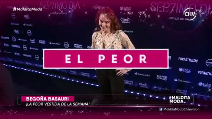 Con este look Begoña Basauri fue elegida la peor vestida de la semana en Maldita Moda