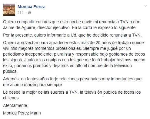 Mónica Pérez | Facebook