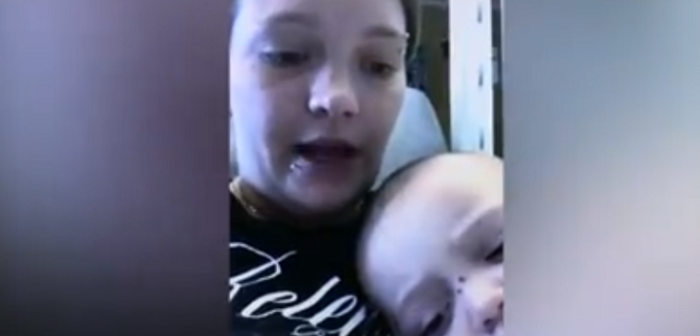 Madre busca concientizar sobre el herpes en bebés con fuertes fotos de su hijo infectado