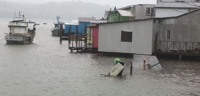 Chiloé: piden al Gobierno que se declare zona de catástrofe por fuerte sistema frontal