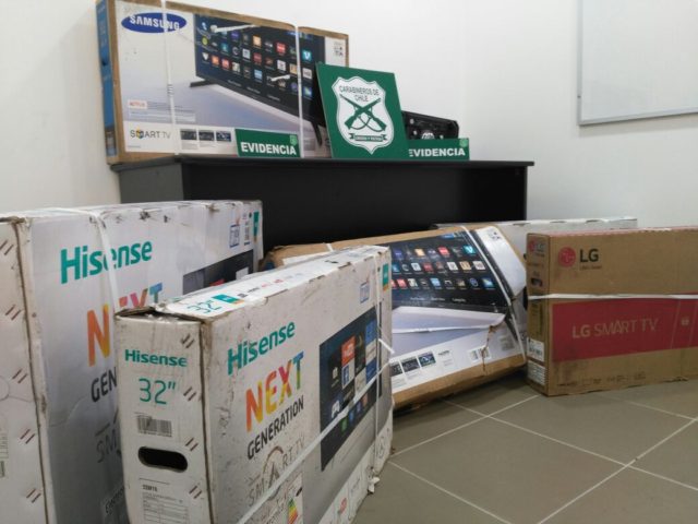 Tras persecución policial 5 sujetos fueron detenidos por protagonizar alunizaje