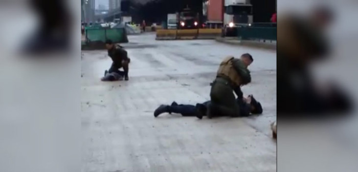 Persecución policial: delincuente terminó herido tras robar a un cliente de un banco