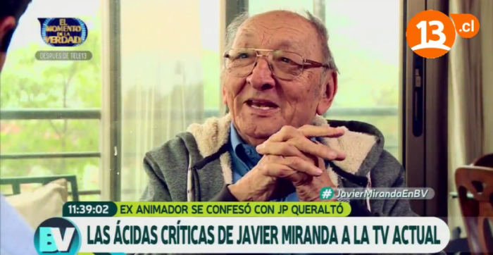 Javier Miranda reapareció en 'Bienvenidos' con duras críticas a la televisión chilena