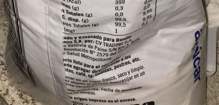 Osornino encuentra desagradable sorpresa dentro de una bolsa de azúcar