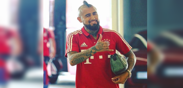 ¿Igualitos? Arturo Vidal fue sorprendido en pleno entrenamiento por su doble