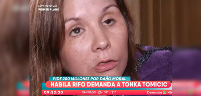 Nadie le pidió disculpas: Nabila Rifo explicó por qué demandó a Tonka Tomicic y Canal 13