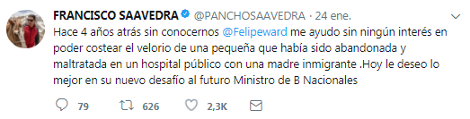 Francisco Saavedra | Twitter