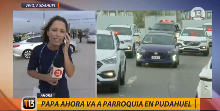 La jugada maestra de Canal 13 y Cony Santa María en la llegada del papa Francisco a Chile