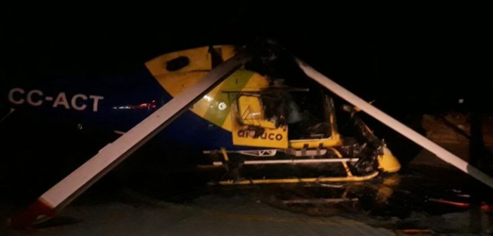 Ataque a base forestal de Curanilahue dejó como saldo 2 helicópteros inutilizables