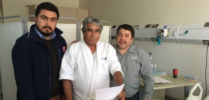 El regalo que recibió minero Mario Gómez y que le permitirá mejorar su calidad de vida