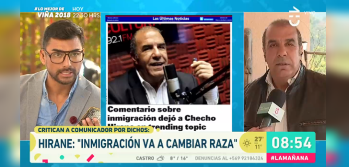 El tenso round de Andrés Caniulef y 'Checho' Hirane por polémicos dichos sobre inmigrantes