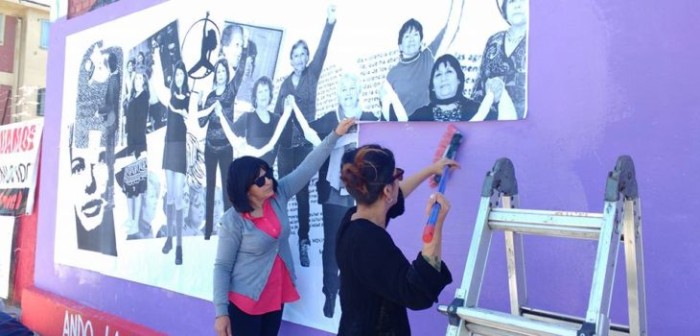 Concepción: grupo evangélico destruye mural sobre la violencia contra mujeres en dictadura
