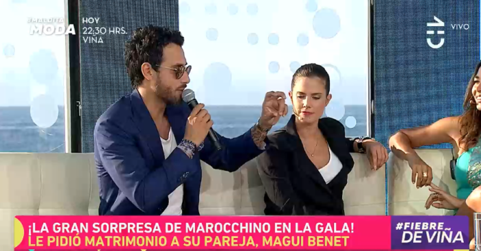 Marcelo Marocchino reveló que casi arruinó en la Gala de Viña su propuesta de matrimonio