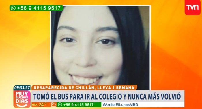 La teoría que ronda sobre la desaparición de joven en Ñuble: expareja estaría involucrado