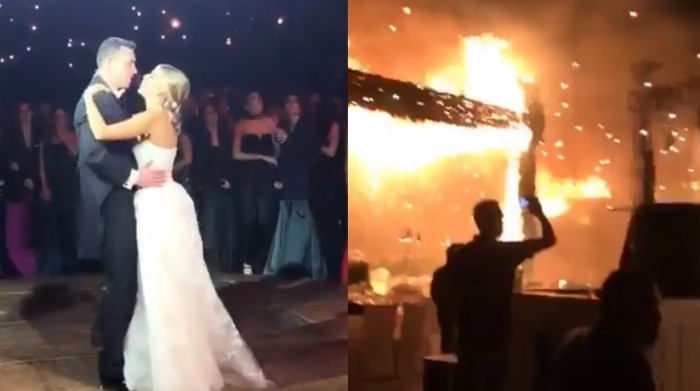 Querían que su boda fuera única: detalle en la producción salió mal y dejó todo en llamas
