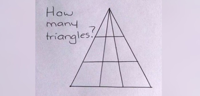 ¿Cuántos triángulos hay en esta imagen? El ejercicio visual que es viral en redes sociales