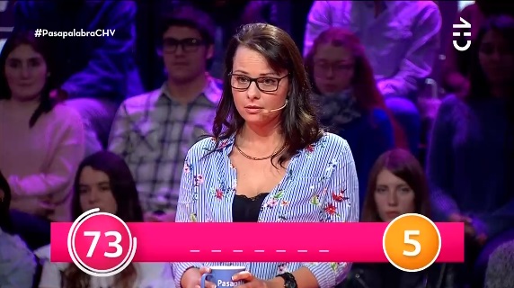 Carolina Bastías en 'Pasapalabra'