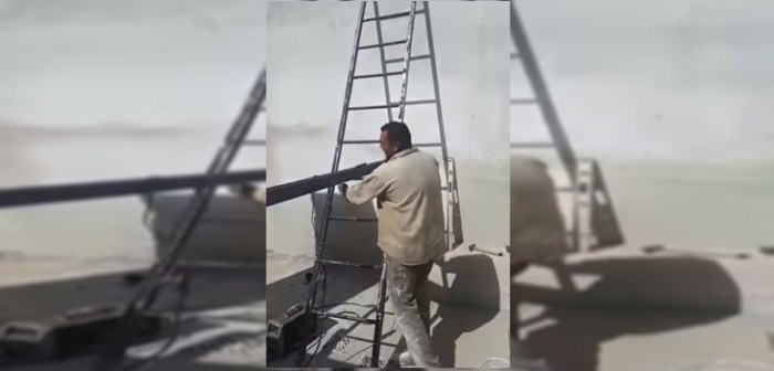 Insólito error de trabajadores que instalaban una tubería en Argentina saca risas en redes