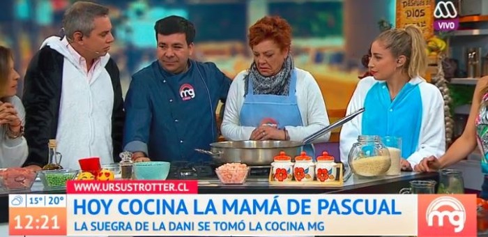 Suegra de Dani Castro visitó 'Mucho Gusto' para preparar paella... contingencia no la dejó