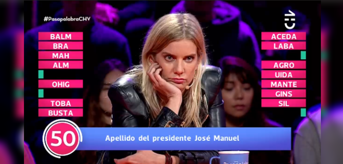 El bochornoso momento de Javiera Acevedo en 'Pasapalabra': confundió presidentes de Chile