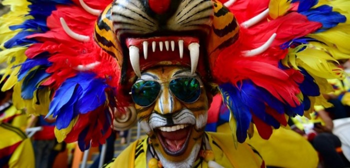 Todo para alentar a su selección: Hinchas roban miradas con llamativo cotillón