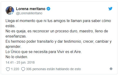 Lorena Meritano | Twitter