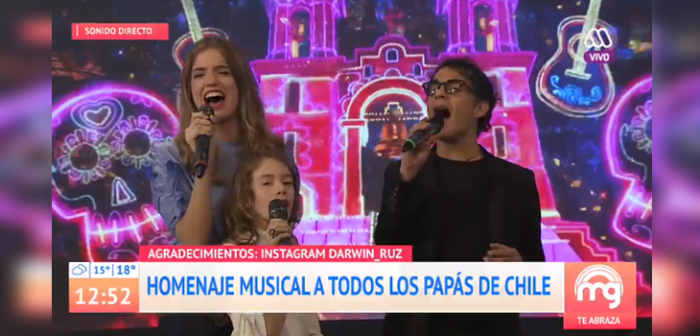 Emotivo momento: Millaray Viera cantó junto a su hija y Álvaro López en 'Mucho Gusto'