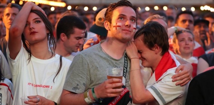 No se va a casa: las tristes postales que dejó la eliminación de Inglaterra del Mundial