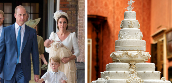 William y Kate ofrecieron trozos de su torta de matrimonio del 2011 en bautizo de su hijo