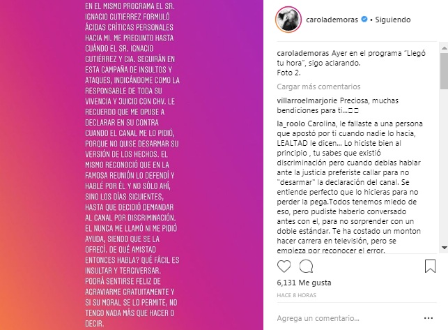 Carola de Moras / Instagram