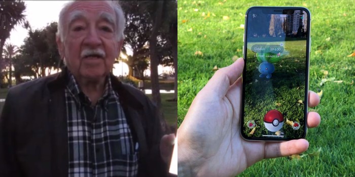 No solo los 'jóvenes' son fanáticos: la historia de abuelito que alucina con Pokémon Go