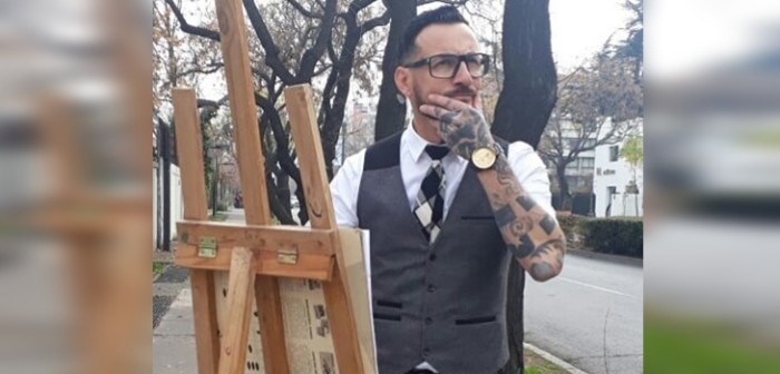 ¿Nueva faceta? Hombre tras 'El Señor Lápiz' debutó como modelo de marca chilena