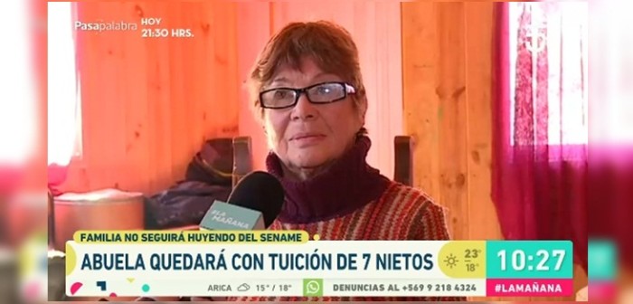 Abuela que se quedó al cuidado de 7 nietos recibió maratónica ayuda en matinal de CHV
