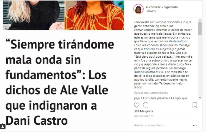 Alejandra Valle / Instagram