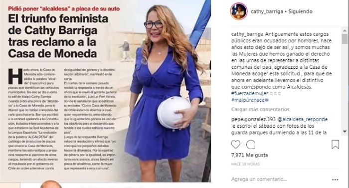 Cathy Barriga / Instagram
