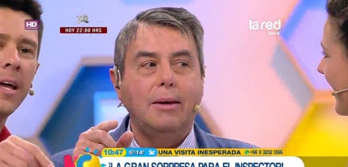 No lo podía creer: inspector Vallejo fue sorprendido por su esposa en Hola Chile