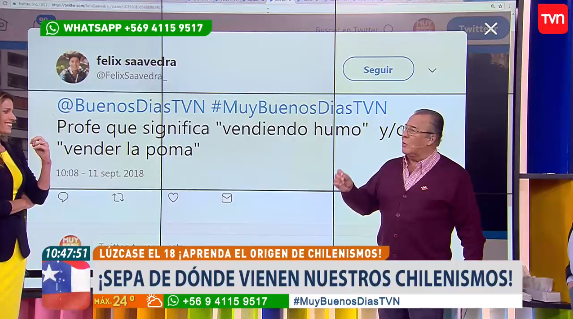 El chascarro en vivo del profesor Campusano en Muy Buenos Días por culpa de grosero tuit