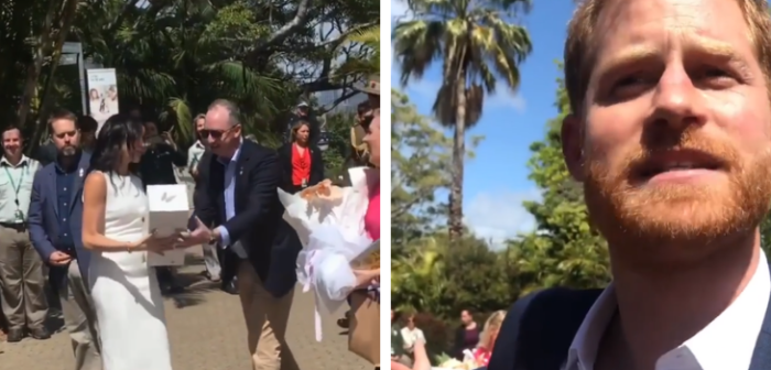 ¿Qué le dijo el príncipe Harry al misterioso hombre que le regaló flores a Meghan Markle?