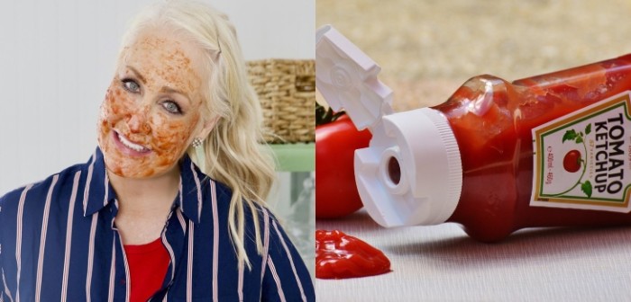Bloguera usó ketchup como exfoliante en el rostro y describió sus impecables resultados