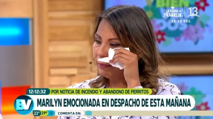 Marilyn Pérez explicó el motivo de su llanto en Bienvenidos que obligó a cortar el enlace