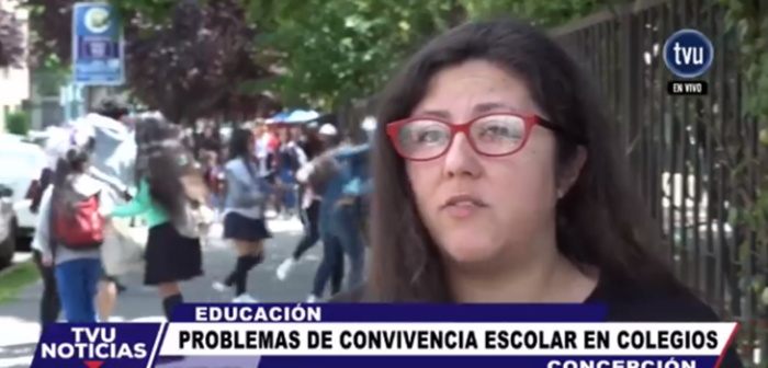 Captan brutal pelea entre alumnas en plena entrevista de convivencia escolar en Concepción