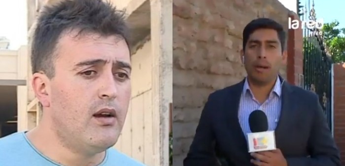 Registran violenta reacción de Luis Pettersen contra equipo de Hola Chile: los agredió con un fierro