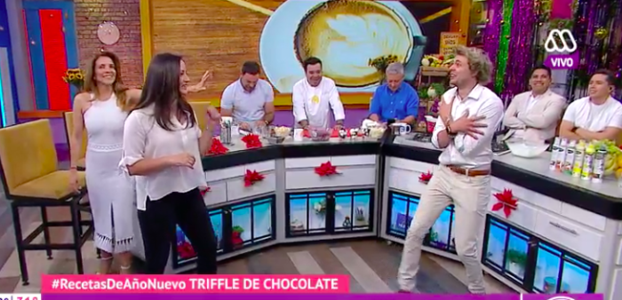 Andrea Arístegui se lució en Mucho Gusto con su habilidad en el taekwondo: Joaquín fue su 'víctima'