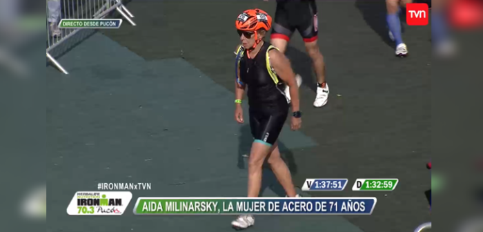 Aida Milinarsky: la doctora de 71 años que compitió en el Ironman 70.3 de Pucón