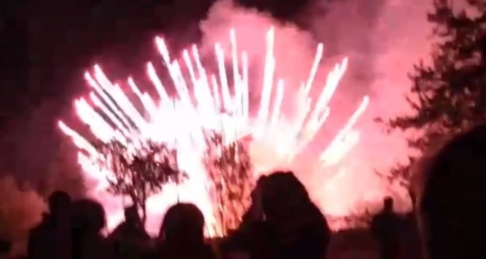 En llamas terminó celebración de Año Nuevo en Angol: falla en show pirotécnico fue la causa