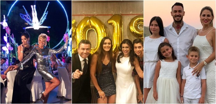 Unos en glamorosas fiestas y otros en casa: así recibieron el 2019 los famosos chilenos