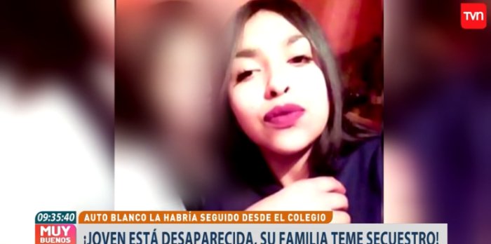 Familia de joven desaparecida en Recoleta teme lo peor: creen que fue secuestrada